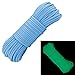 Glow in The Dark Zesty 550lb Paracord – 21 Strand Luminous Parachute Cord for Nighttime Outdoor Utility
