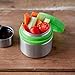 LunchBots Rounds 8oz Stainless Steel Leak-Proof Snack Container for Kids and Adults - Food Jar for Yogurt - Fruits - and Finger Foods - Eco-Friendly - Dishwasher Safe - 8oz - Green