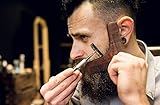 Best Beard Shaping Tool 3in1: Wooden Beard Shaper, Pocket Comb and Hair Styler - Perfect Beard Kit Comb with Pencil & Beard Guide