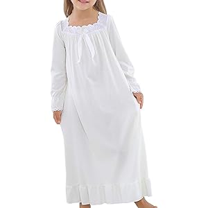 Full Length Short Sleeve Nightdress For Kids 3 12 Years Long