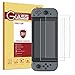 OMOTON Nintendo Switch Screen Protector [2 Pack] - Updated Version Full Coverage Tempered Glass Screen Protector for Nintendo Switch 2017 with [9H Hardness] [Premium Clarity] [Bubble Free]