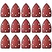 uxcell Triangle Detail Sander Sandpaper,Sanding Paper,Sander Pads Sheet Assorted,5 Hole 320 Grits 15pcs
