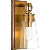 Z-Lite 2300-1SS-RB Wentworth Wall Sconce, 1-Light 60 Watts, Rubbed Brass