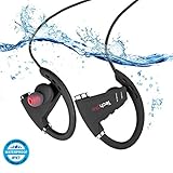 Techplus TBH-550 Bluetooth Headphones, Best Wireless Sports Earphones w/ Mic IPX7 Waterproof HD Stereo Sweatproof Earbuds for Gym Running Workout 12 Hour Battery Noise Cancelling Headsets