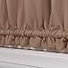 PONY DANCE Window Blackout Curtain - Premium Window Drape/Door Panel for French Door Easy Installation Light Block Privacy Protect with Tieback, 54 W by 72 L, Coffee Brown, 1PC