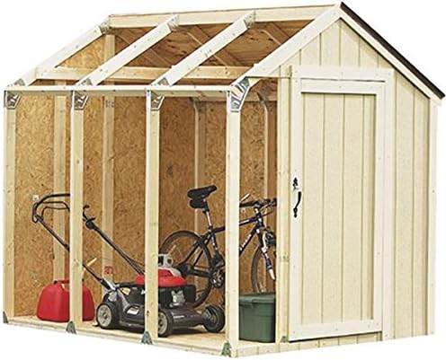 Peak Roof Style Shed Kit - 1 Each