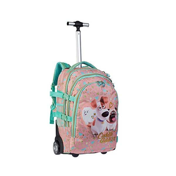 Zaino Happy Pets Roll Road Per Bambini - 23x28x13 Cm - Scomparto Termico - Multicolore Animali