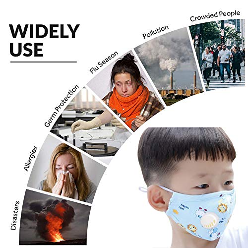 RARITYUS Adult PM2.5 Activated Carbon Filter Mask Filters Breathing