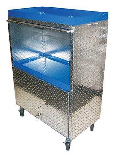 Rugged Buddy BDB36 Blue Diamond 30-Inch Long by 16-Inch Wide by 42-Inch High Storage Cart with 4 Casters and 2 Hideaway Lockable Doors
