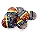 ONE (1) Seven Chakra Palm Stone - Seven Bonded Chakra Thumb Stone - Chakra Worry Stone - Rock Paradise Exclusive COA - AM8B11-05
