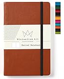 Minimalism Art, Academic Daily Planner, 17-Month Agenda(August 2019-December 2020), Monthly and Weekly Dated Calendar Organizer Book, A5 Thicker Paper, 240 Pages, Gusseted Pocket, Hard Cover, Blue