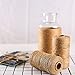 Fuyit 3 Pack Natural Jute Twine, 3Ply 900 Feet Arts Crafts Jute Rope String Cord, Light Duty Industrial Packing String for Gifts, Festive, Gardening