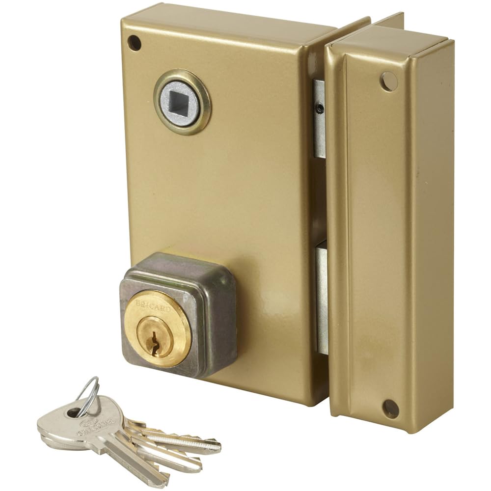Bricard 1835 Vertical Wall Lock Foolscap 5 Pin Reversible Pull/Push 80 x 120 Golden Right