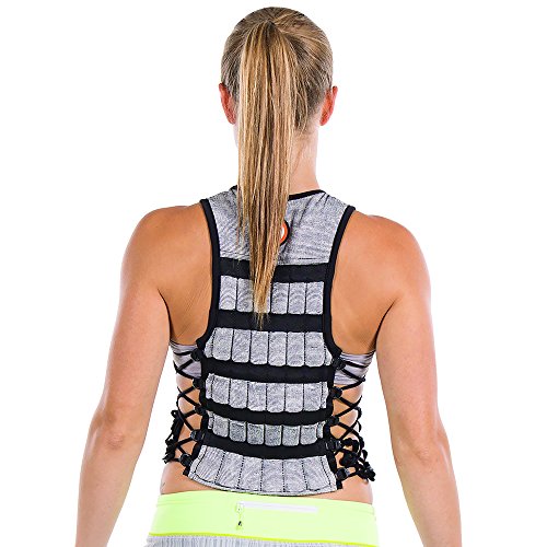 Hyperwear Hyper Vest PRO Unisex 10-Pound Adjustable Weighted Vest for Fitness Workouts, X-Large, Grey