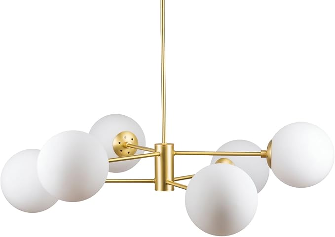 mid century modern globe chandelier