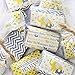 Yellow Elephant Welcome Baby Mini Chocolate Candy Bar Wrapper Labels, Party Favor Stickers - 45 Count
