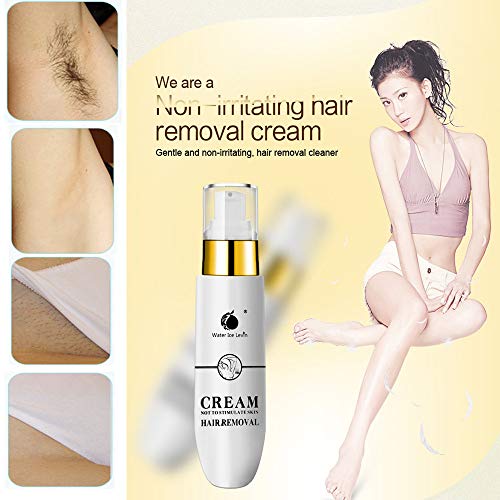 Whitening Painless Private Parts Underarm Hair Removal Cream,Outsta Depilatory Bubble No Pain Flawlessly Used on Body, Leg,Hand, Armpit, Pubic Hair Armpit Depilatory Paste (White)