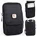 VIIGER Multipurpose Canvas Vertical Smartphone Pouch Cell Phone Holster with Belt Loop Belt Pouches for Men Belt Holster Carabiner Compatible for iPhone Xs Max/X/Xr/6s/7/8 Plus Galaxy S8 S9 S10 Plus