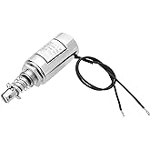 DC 12V Push Pull Type Solenoid Electromagnet, 1.5KG Tubular Solenoid | Linear Motion Cylindrical Solenoid for Electromagnetic Suction Electromagnetic Lock, MQ8-Z15B-12V