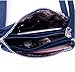 Tiny Chou Three Layers Zipper Purse Waterproof Nylon Wristlet Bag Cell Phone Pouch with Shoulder Strap