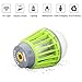 ENKEEO 2-in-1 Camping Lantern Bug Zapper Tent Light - Portable IPX6 Waterproof Mosquito Killer LED Lantern with 2000mAh Rechargeable Battery, Retractable Hook, Removable Lampshade (Green)