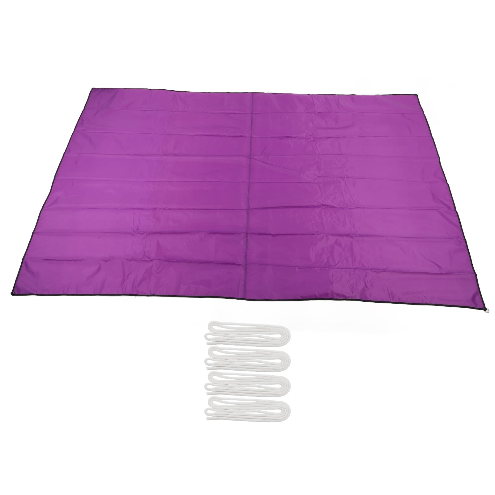 6.5 x 9.8ft Rectangula Awning Fabric Cloth,Sun Shade Sail, Oxford Cloth Foldable Portable Garden Sunshade, Waterproof Beach Camping Matfor Courtyard Garden Swimming Pool(Purple)