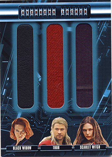 2015 Upper Deck UD Age of Ultron Trading Cards Avengers Locker Wardrobe/Costume Card AL3-BTW Black Widow Thor Scarlet Witch