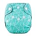 Thank u Mom Pocket Newborn Cloth Diapers for Less Than 12pounds Baby 4 Pack (triangle prints)