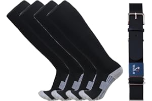 Thaplay Baseball/Softball Belt for Kids Boys Youth Men Women Adult (2 Pairs of Socks and Belt) With 2 Pairs Baseball socks