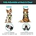 Eagloo Dog Harness Large Breed, No Pull Service Vest with Reflective Strips and Control Handle, Adjustable and Comfortable for Easy Walking, No Choke Pet Harness with 2 Metal Rings, Green, XL