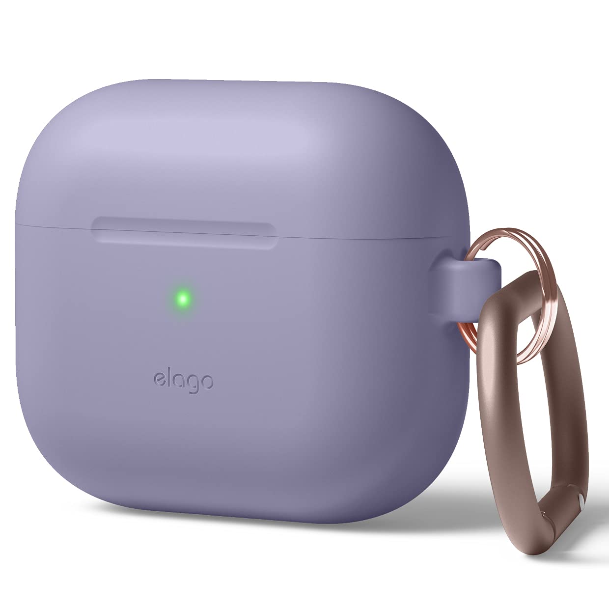 elago Silicone Case Compatible with AirPods 3 Case Cover - Premium Silicone, Supports Wireless Charging, Shockproof Protection (Lavender Grey)