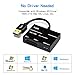 XQD/SD Card Reader Adapter, USB 3.0 Dual Slot Flash Memory Card Reader Connector High Speed(up to 5Gbp/s) Write SD(HC/XC), Sony G Series, Lexar USB Mark Card, Compatible with Windows/Mac OS System