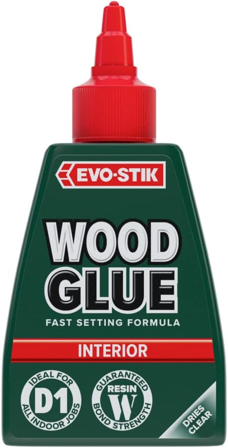 EVO-STIK Wood Glue 250ml Interior Extra Strong Fast Setting Clear Drying