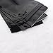100 Glossy Black Two-Sided Aluminum Mylar Zip-Lock Flat Style Bags Outer Size 7.5x10cm (3x4