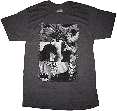 Men's Batman & Joker Action Fight Graphic Shirt (3XL)