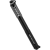 LEZYNE Grip Drive HP Bike Hand Pump | High-Pressure 120 PSI, Durable Aluminum Construction, ABS Flex Hose, Presta and Schrader Compatible, Frame Mount Included