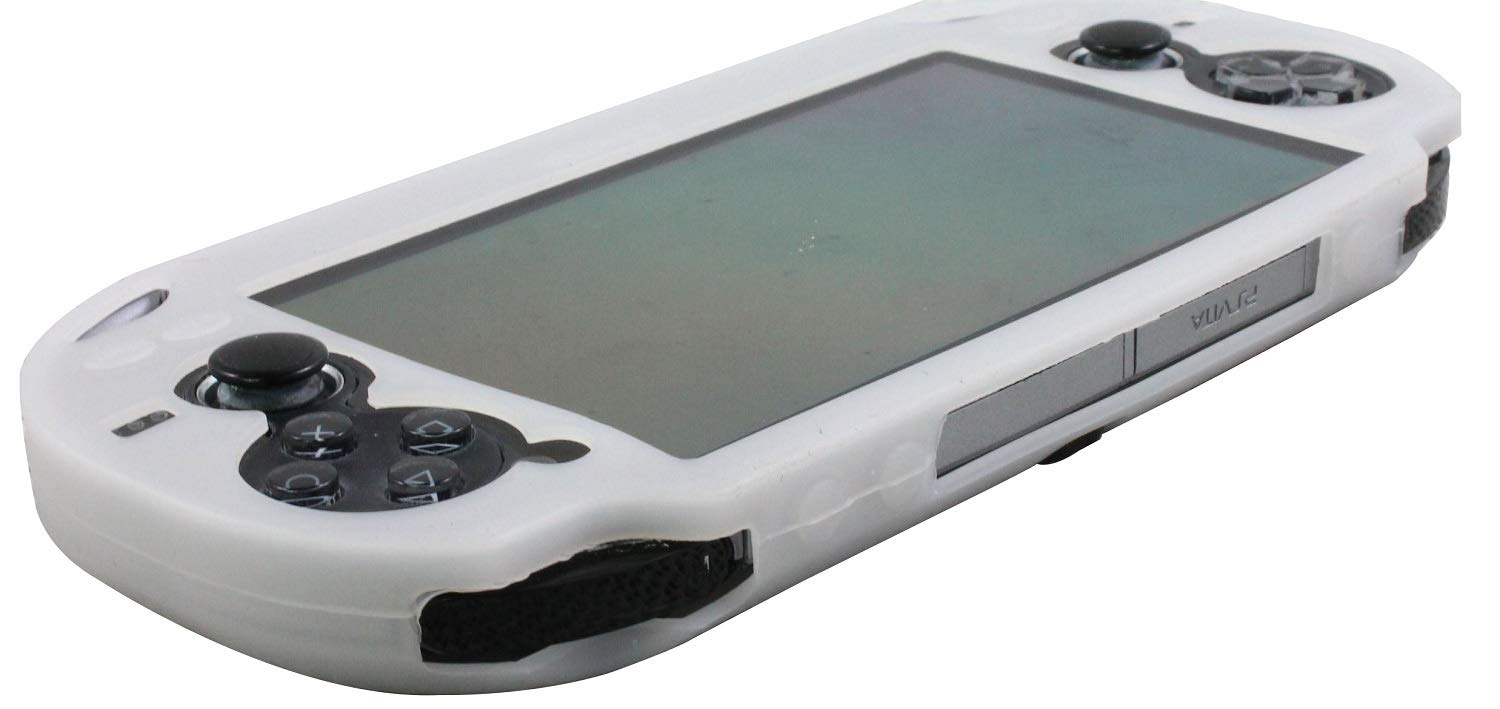 RDFJ vita1000 Silicon Full Cover Skin Protector Case for PSVita1000 (White)