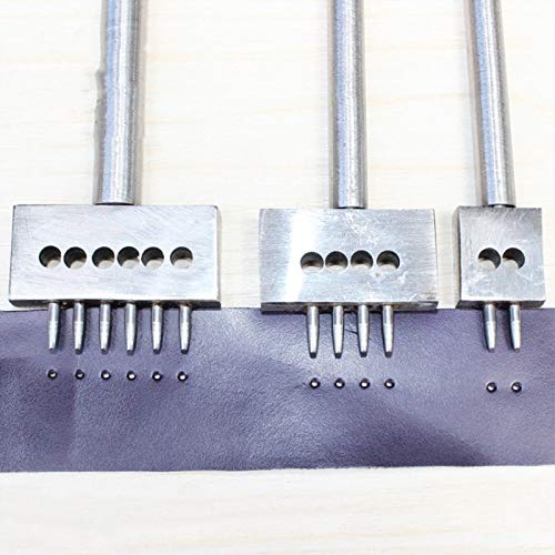 Punch - 1 Set Leather Hole Punches Diy Hand Perforated Round Stitching Punch Cut Punching 2 4 6 5 8mm - Notepad Walk Cutter Adjustable Heart 2d/3d Embroidery Disposable Kick Jars Fountain Twist