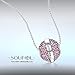 Soufeel October Birthstone Pink Red Swarovski Crystal Charm 925 Sterling Silver Fit European Bracelet