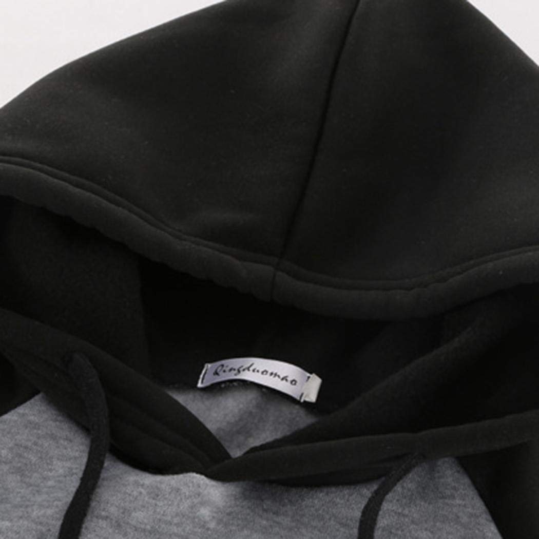 Haonike Sudadera con Capucha Estampada con Letras de Manga Larga con Capucha para Hombres Sudaderas con Capucha