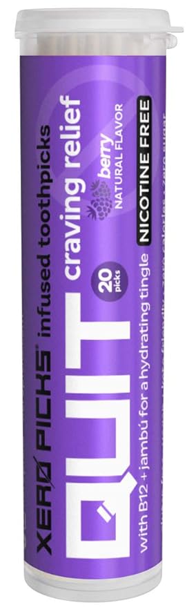 Amazon Com Xero Picks Infused Flavored Toothpicks To Help Quit Smoking Nicotine Free 20 Picks 1 Pack Berry Beauty