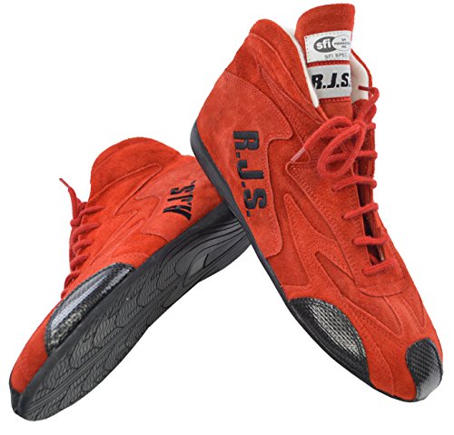 RJS Racing SFI 3.3/5 Racing Driving Shoes RED Mens 12 / Womens 14 - Thumbnail 6