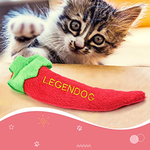 Legendog 4PCS Catnip Toys for Cats, Original 100% Catnip Filled Kitten Toys, Cute Cat Toys Set