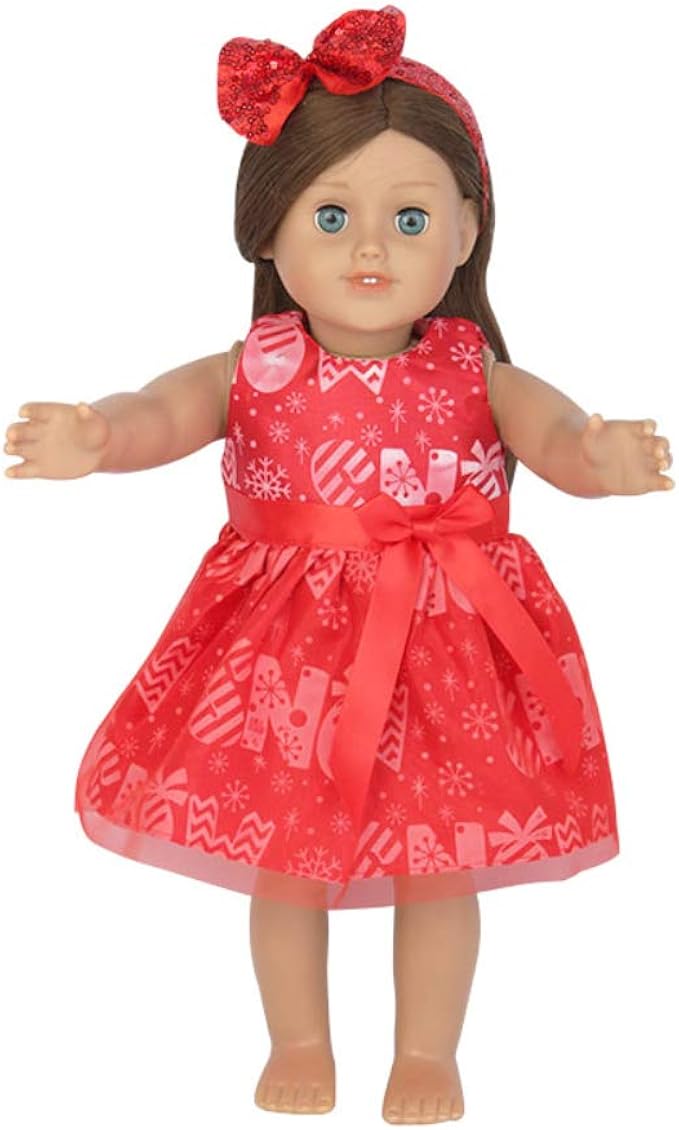 AKDSteel Doll Dress 18 Inch Doll Shoes Reborn Dolls Dress Doll for Girl Dress Fashion