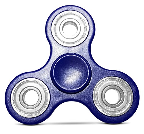 Serenilite Spinner Fidget Toy with Premium Ceramic ABS Bearings - Effective for ADD, ADHD, Anxiety, & OCD - Optimal Stress Relief (Ocean Blue)