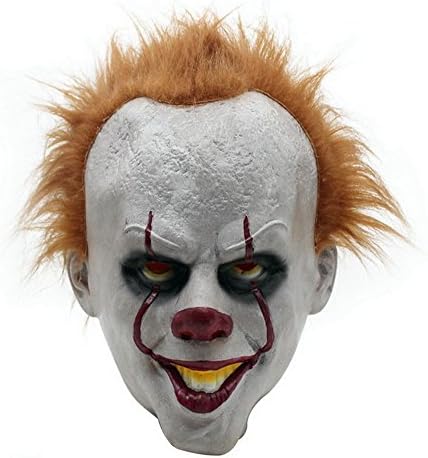 The Clown Mask - 2017 Movie Uniform Halloween Unisex Hot Sale Mask Clown Cosplay Costume Accessories for Carnivals, Theme parties, Rave party, Masquerade, Halloween