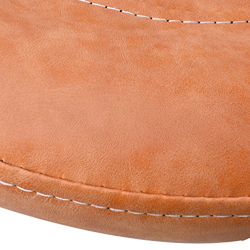 Rolling Stool Saddle Chair Beauty Salon Stool Leather Seat With Wheels Adjustable Height For Studio Medical Office Salon Spa Yellow