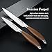 Kitchen Knives 2-piece Set, SANJIANKER 5-inch Utility Knife and 3.5-inch Paring Knife with Ergonomic Handle, Kitchen knife made with German High Carbon Stainless Steel