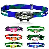 Rayvenge T1A LED Headlamp with Red Light, 115-Lumen, 114-Meter, IPX6 Waterproof, 6 Light Modes, 80h Long Battery Life, Only 1.3oz - Best Headlamps for Running, Camping, Hiking