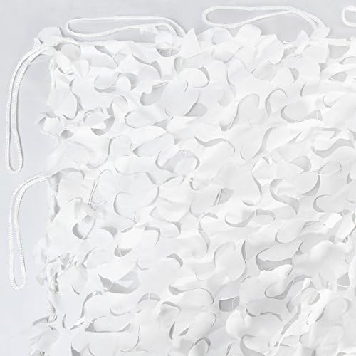 White Camo Netting, 30ft x 20ft, Military Snow Net, Arctic Camo Net, 600 sq ft